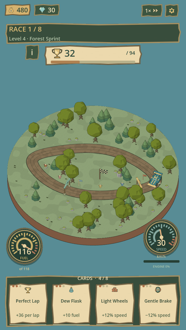 Forest Rally: Cars & Cards screenshot 4