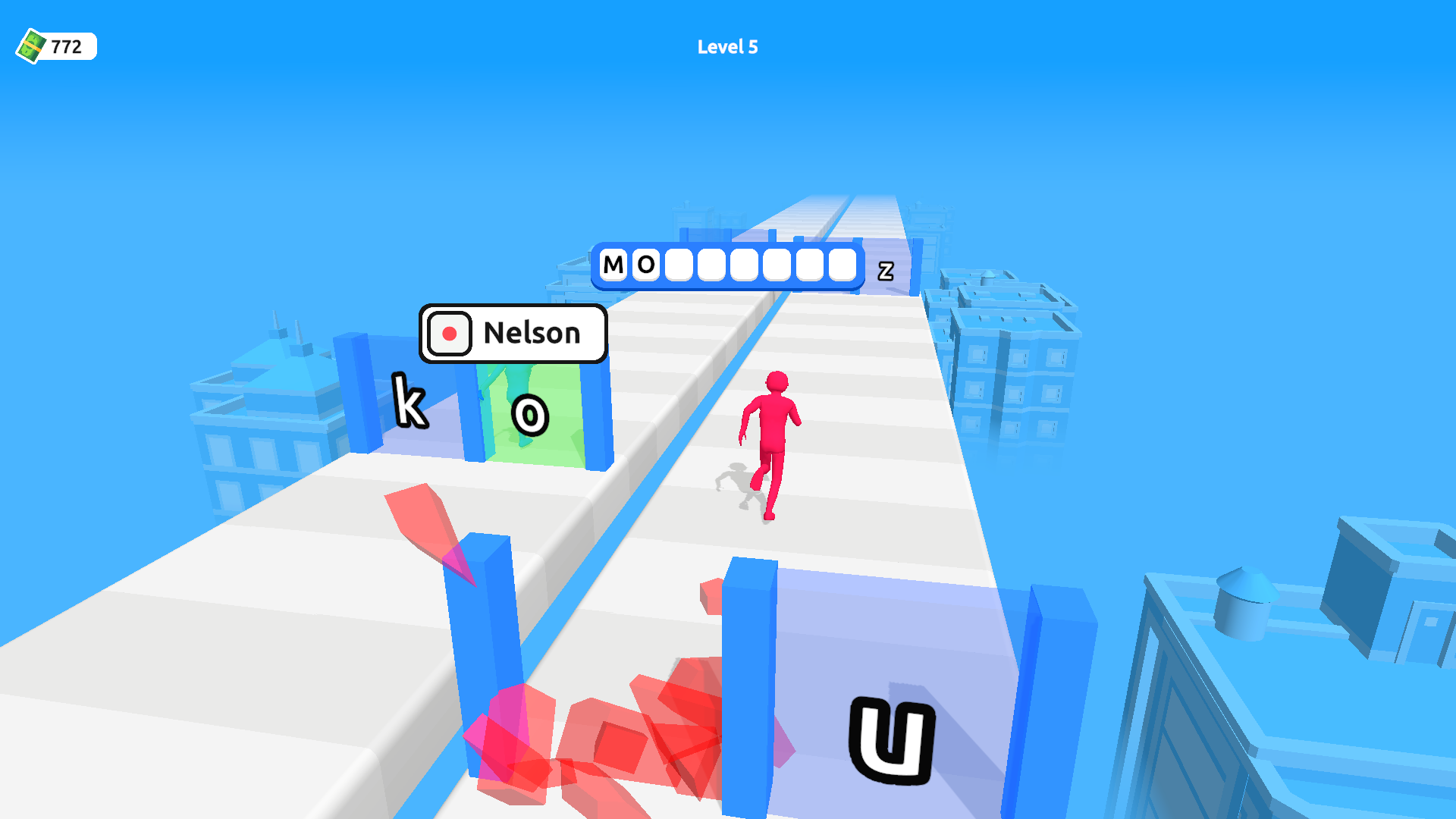 Guess the word: 3D hangman runner! — screenshot 4