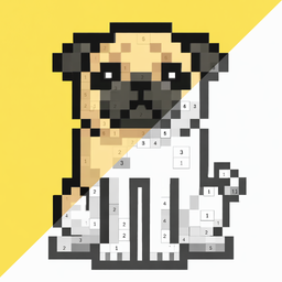 Раскраска по Номерам. Pixel House