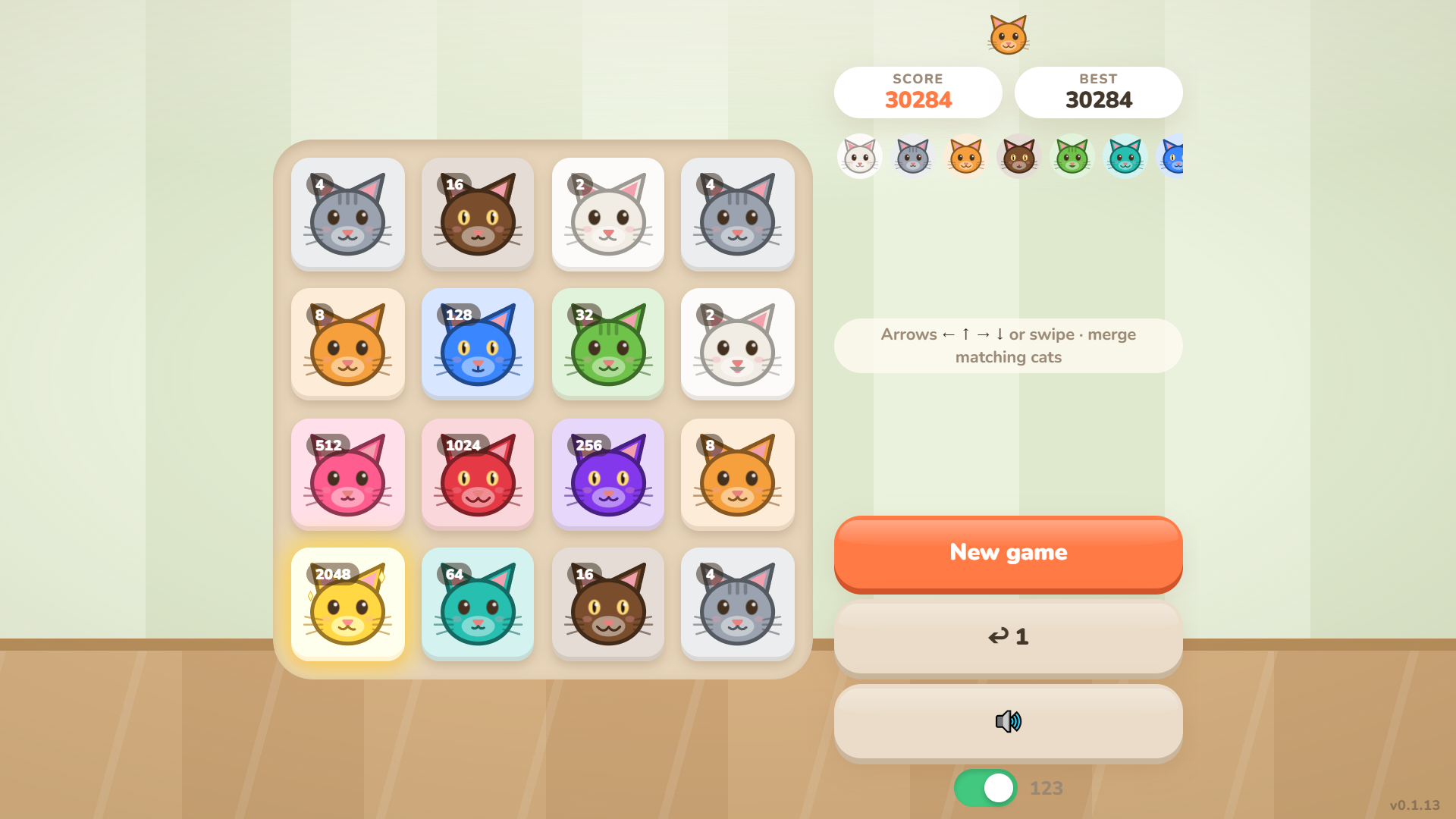 Cat Breeds 2048 — screenshot 3