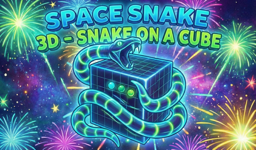 Space Snake 3D - Snake on a Cube