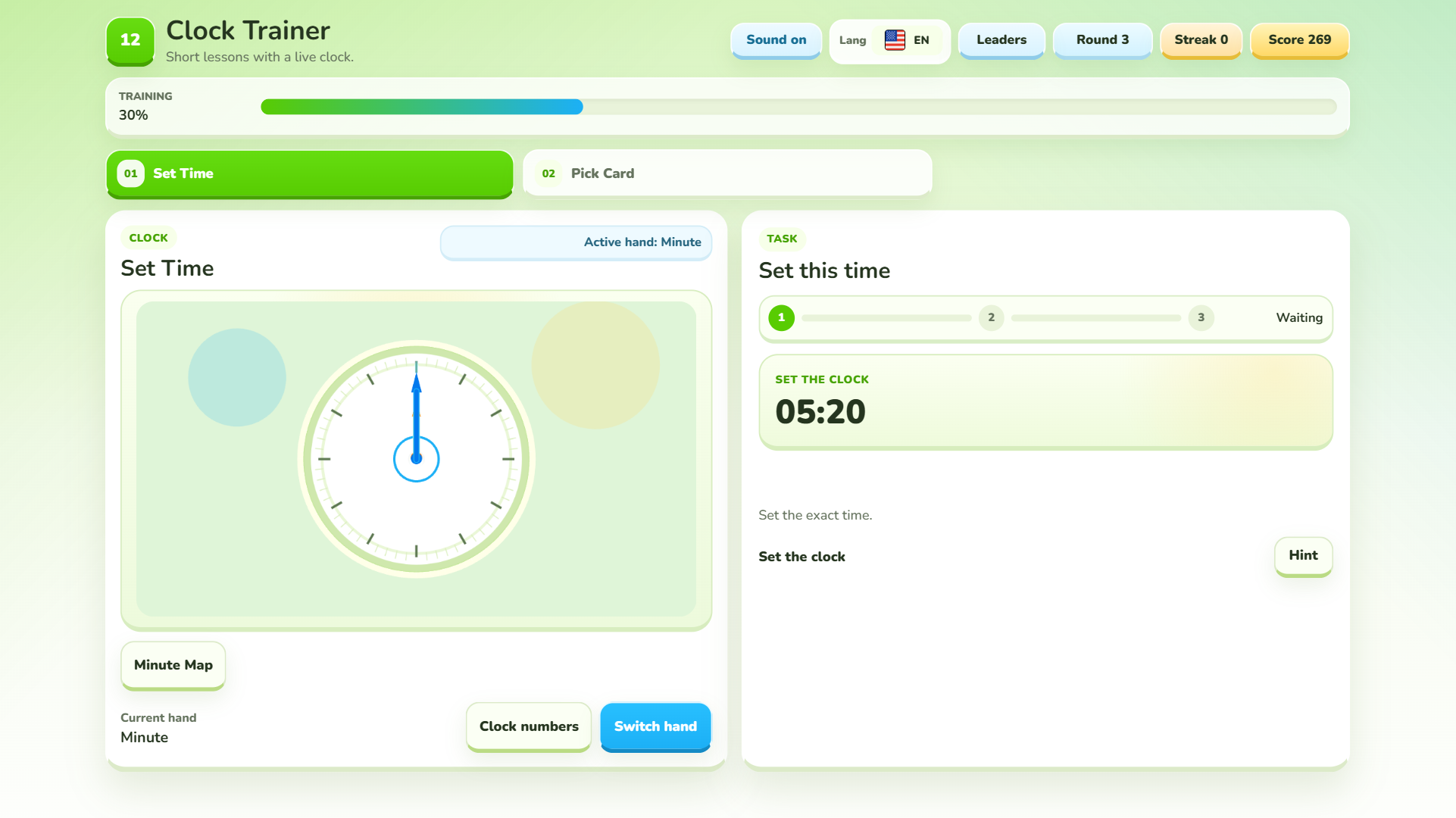 Clock Trainer — screenshot 1