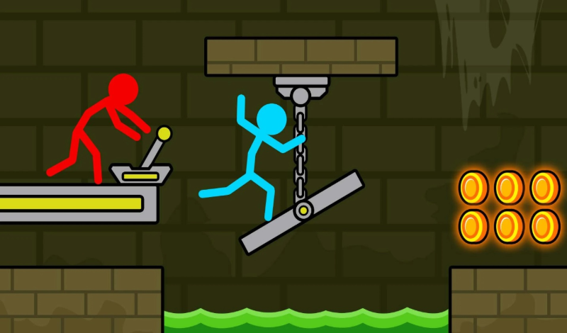 Fire and Water: Stick Adventures game cover