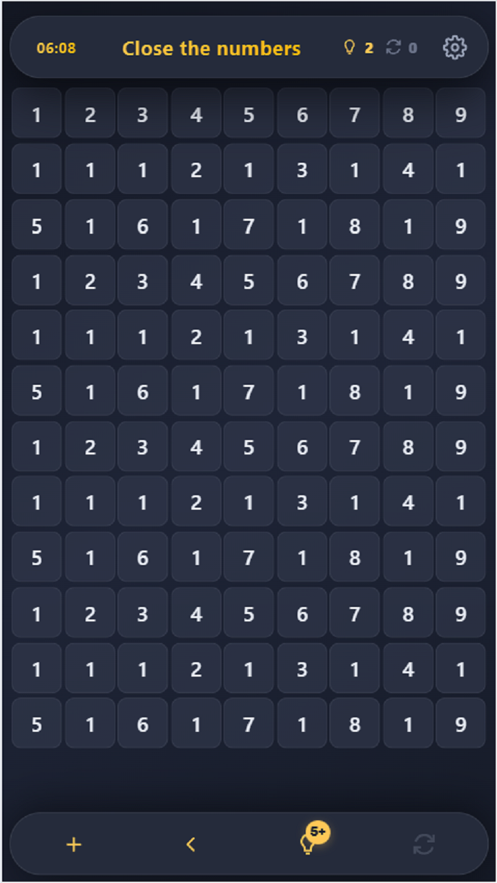 Close the numbers screenshot 3