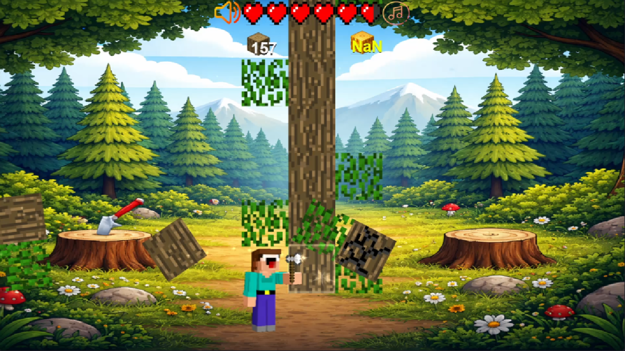 Rublocks: Chop Mine Trees — screenshot 1