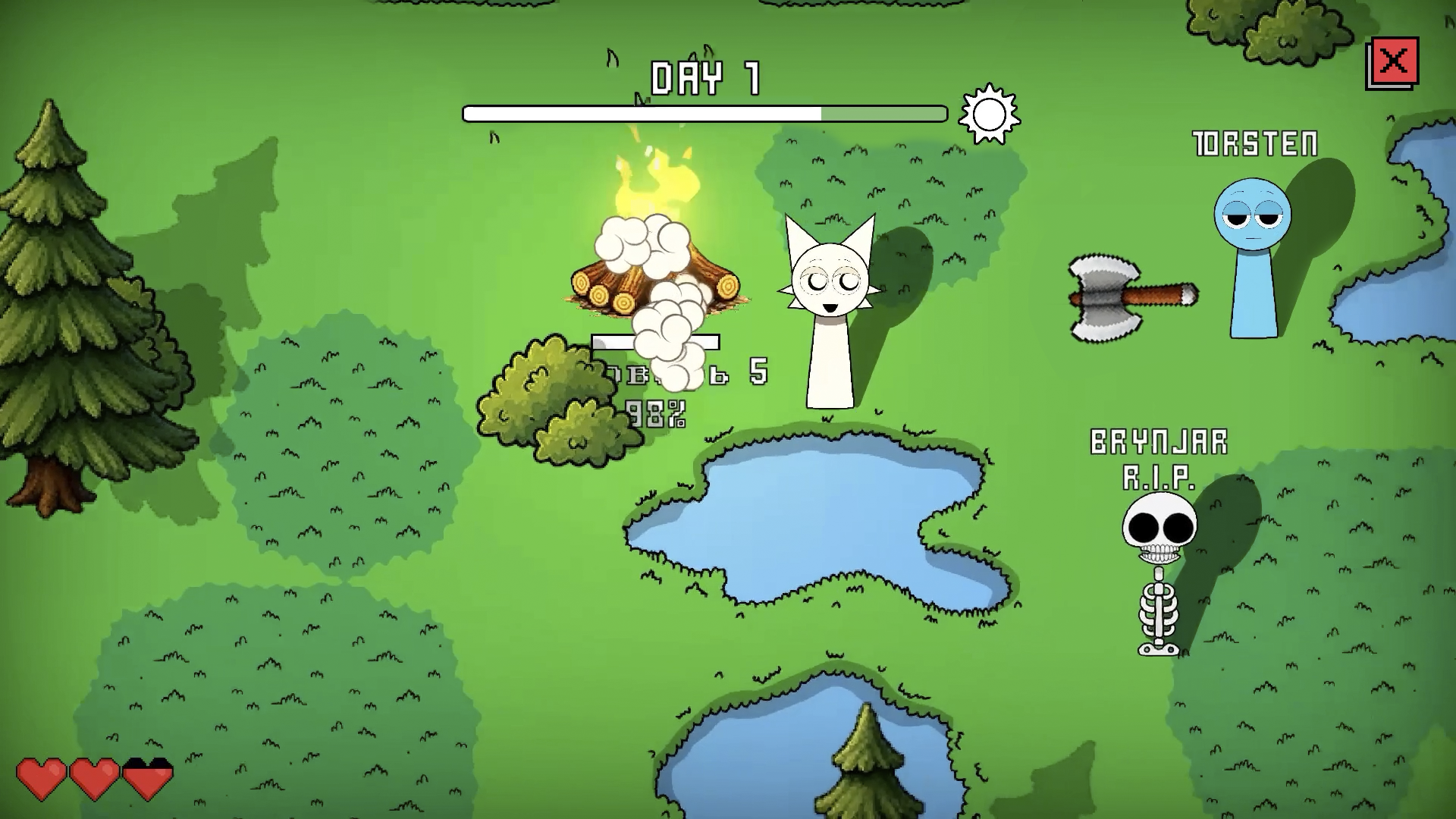 Sprunki: Survive 99 Nights in the Forest — screenshot 2