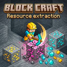Block Craft: Resource extraction