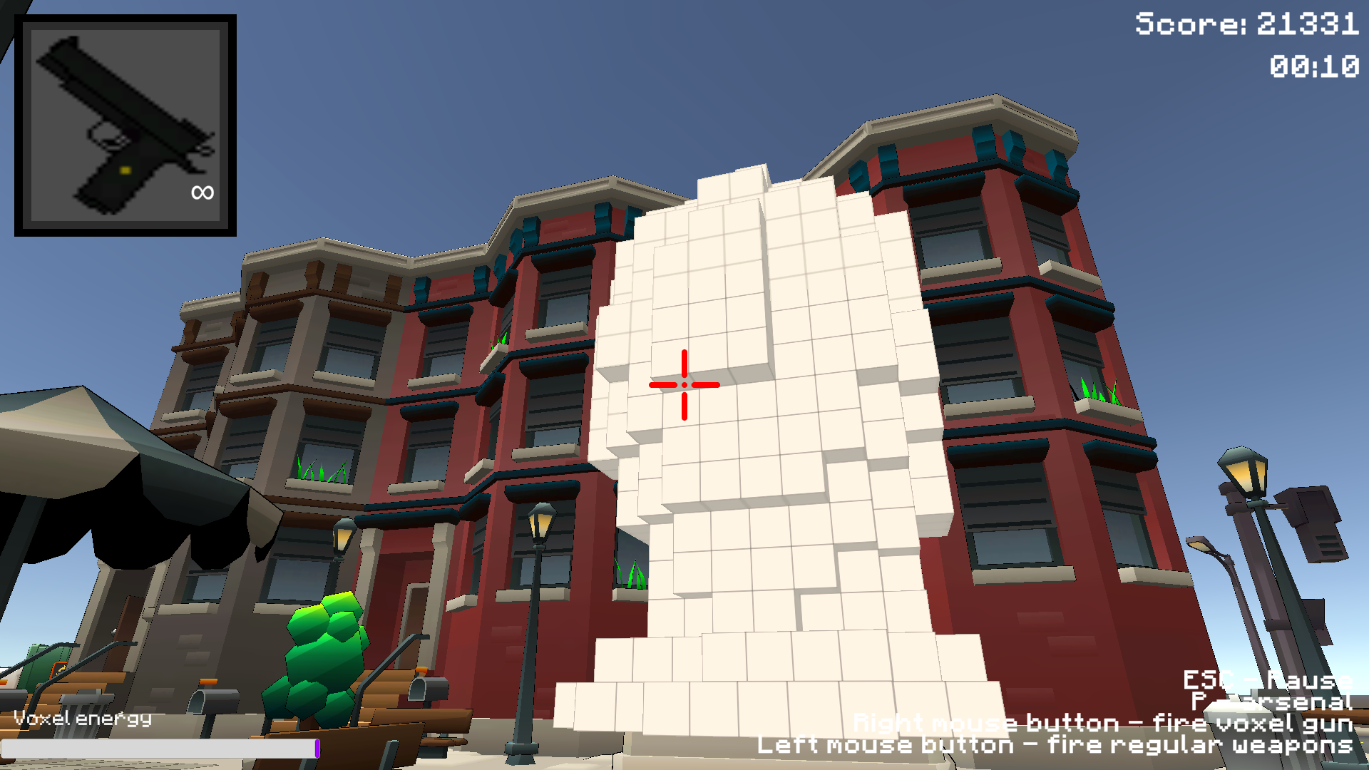 Nubik destroys the city screenshot