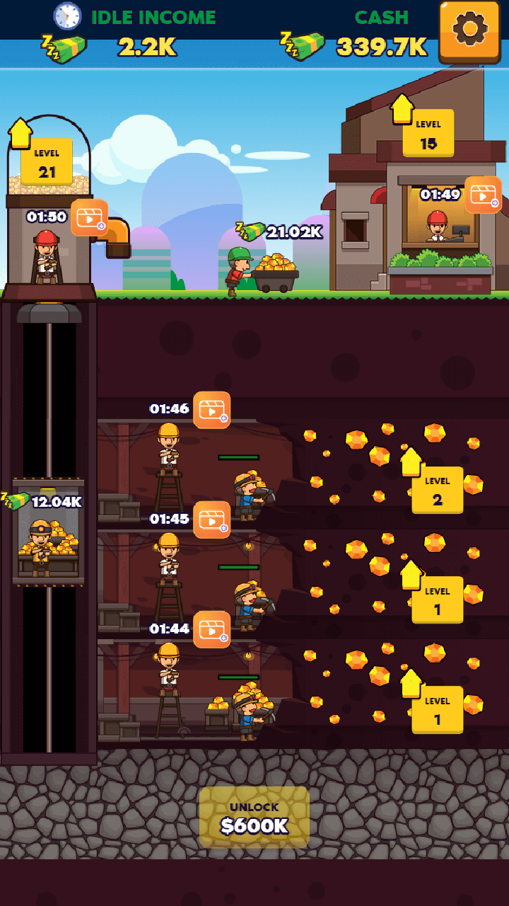 Idle Gold Miner screenshot 3