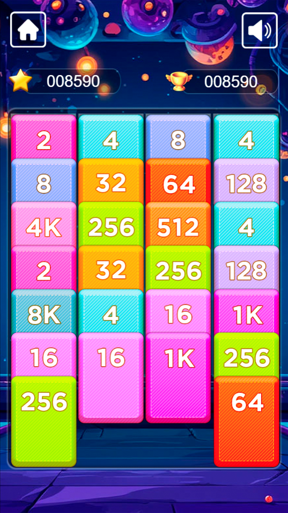 Merge cards 2048 screenshot 3
