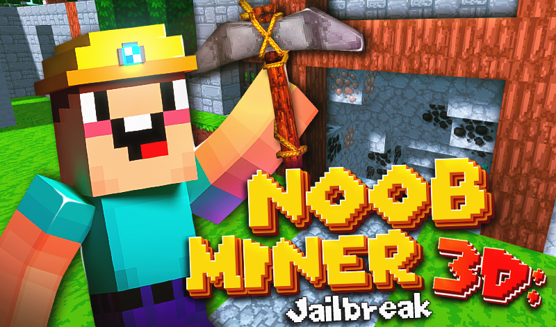 Noob Miner 3D: Jailbreak game cover