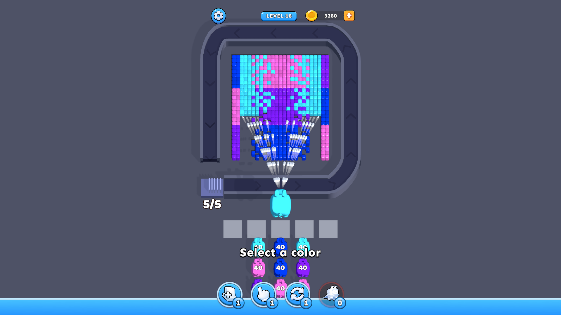 Pixel Puzzle Flow: Color Memes Conveyor — screenshot 3