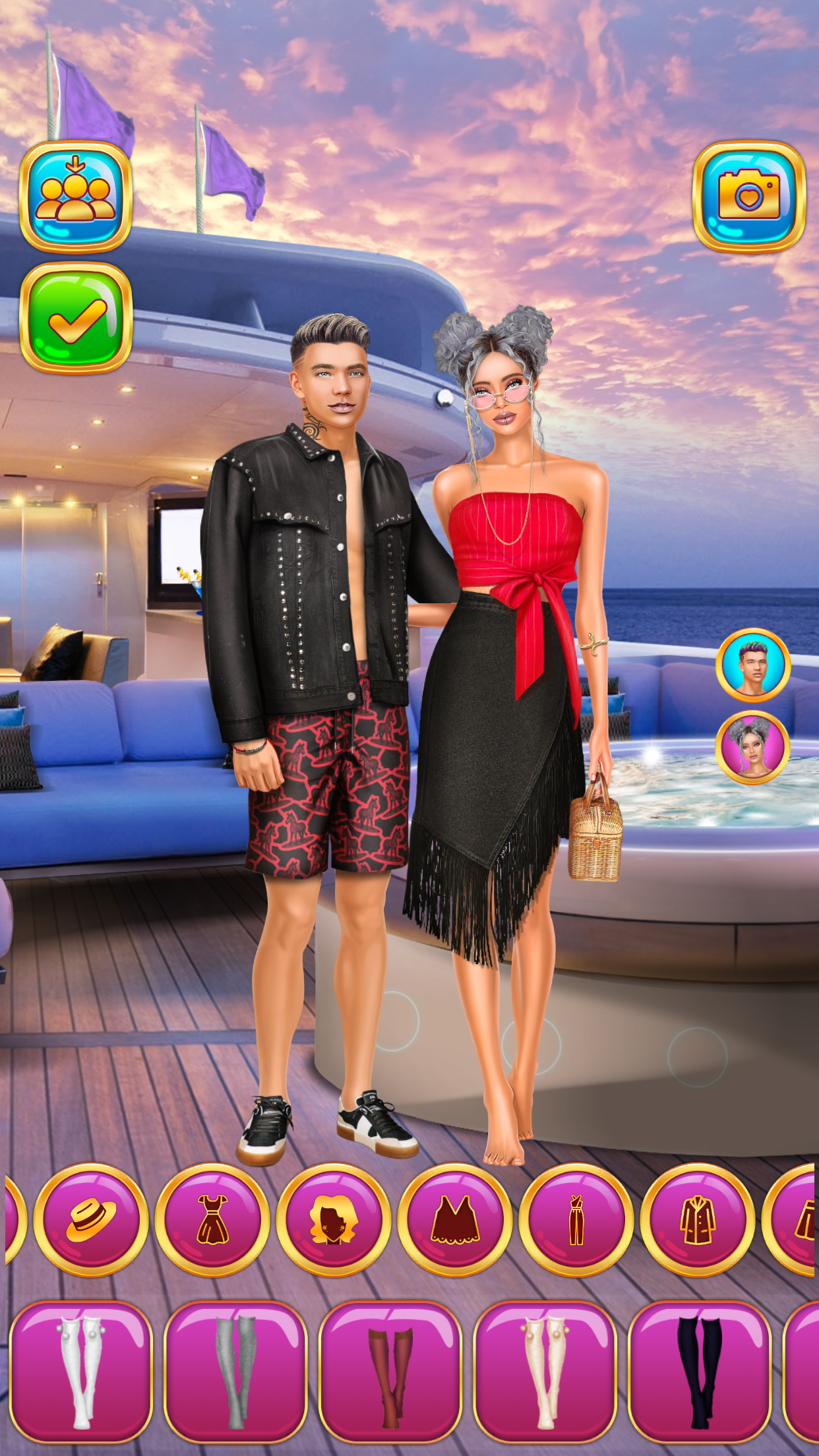 Rich College Couple Dress Up screenshot 13