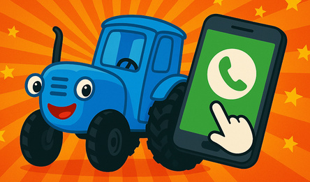 Video call with the Blue Tractor!