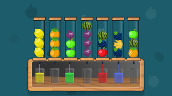Sort Fruits: balloons