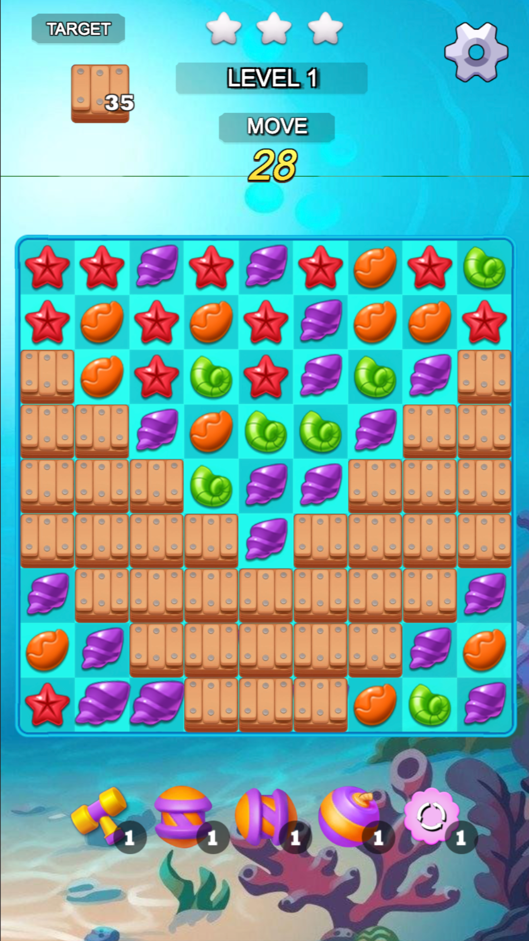 Mystery of the Ocean - Lost Jungle: Match 3 screenshot 3