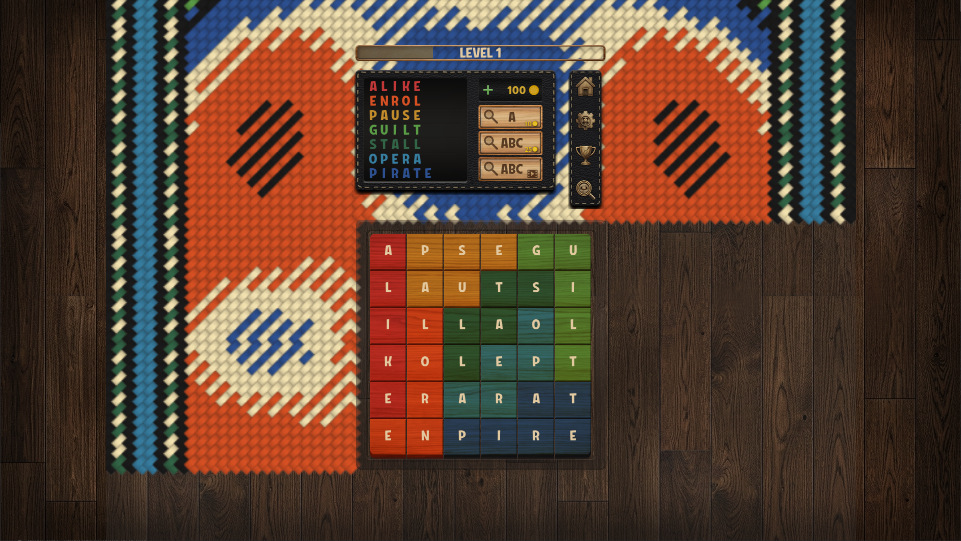 Fillword Carpet — screenshot 2