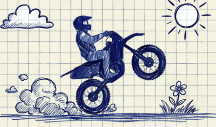 Stunt Bike 2D Paper Race