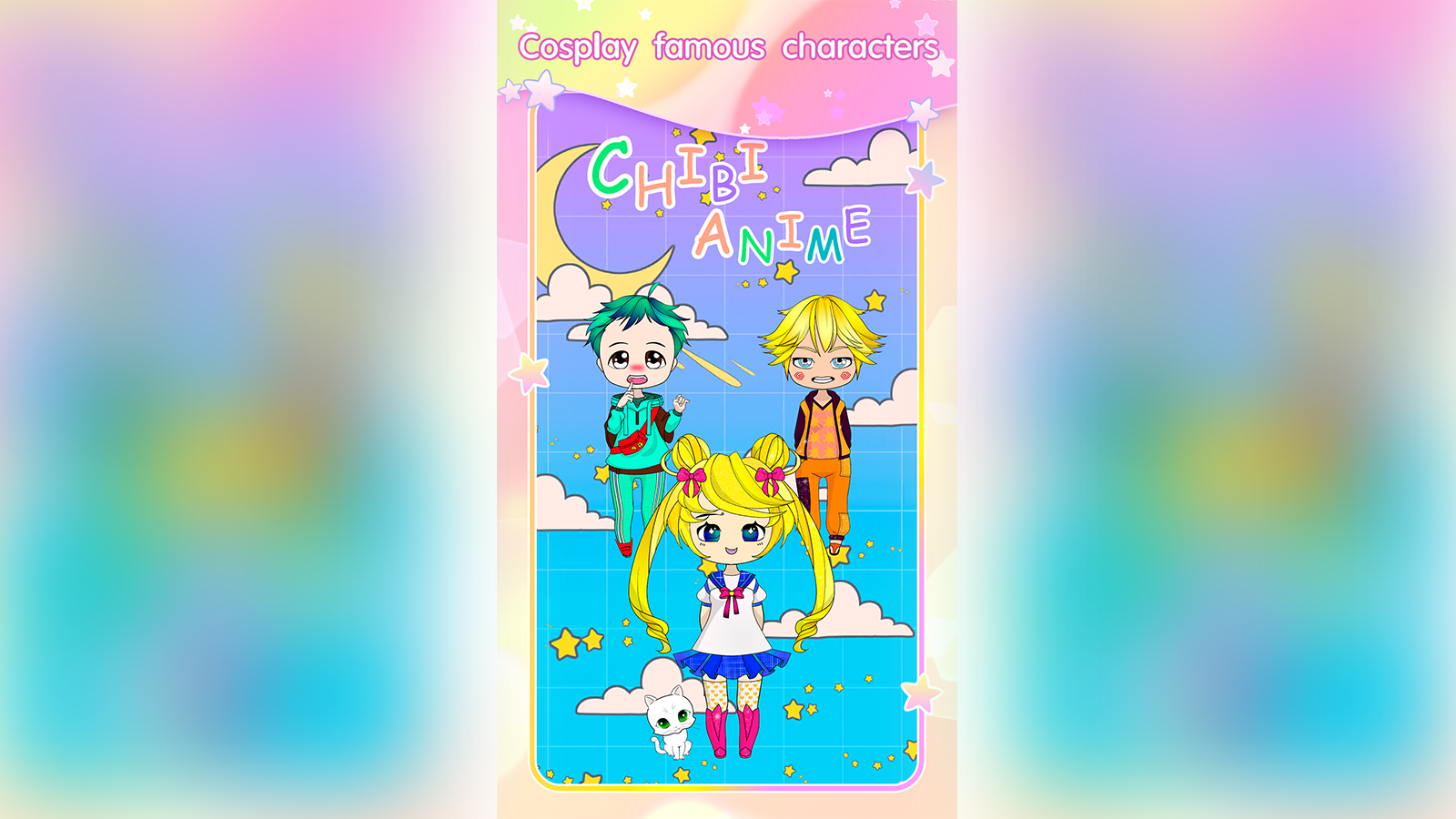 Chibi Dress Up & Coloring screenshot