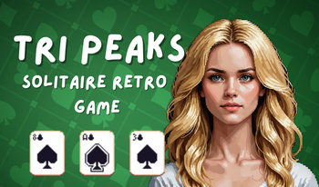 Tri Peaks. Solitaire Retro Game