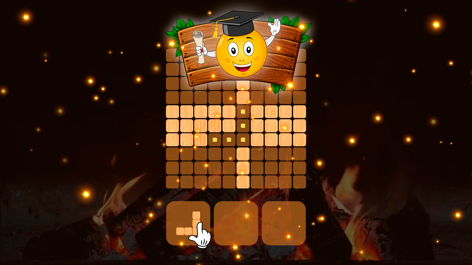 Relaxing cubes and campfire screenshot
