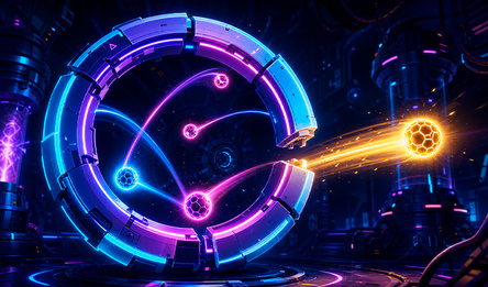 Neon Gravity: Bouncing Balls