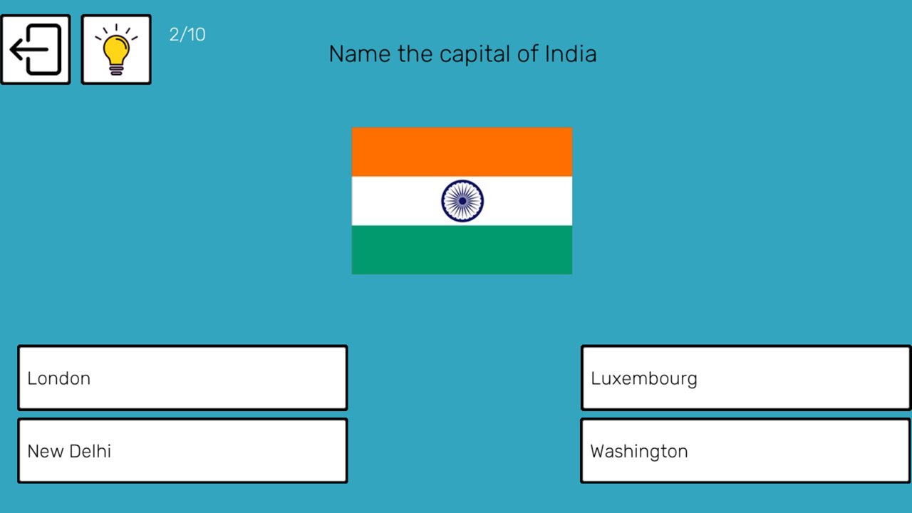 Capitals: Quiz — screenshot 2