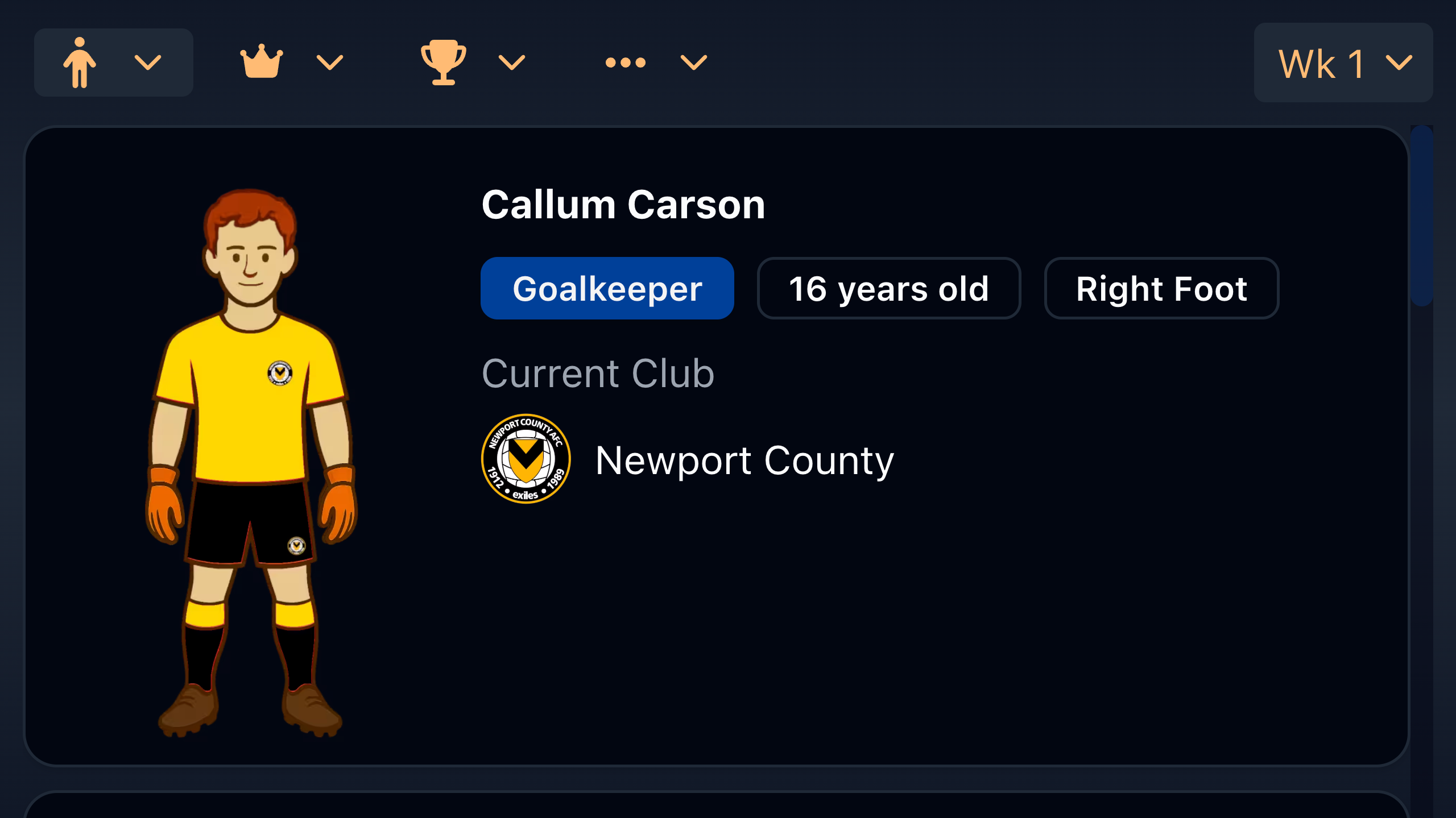 Football Career Simulator screenshot