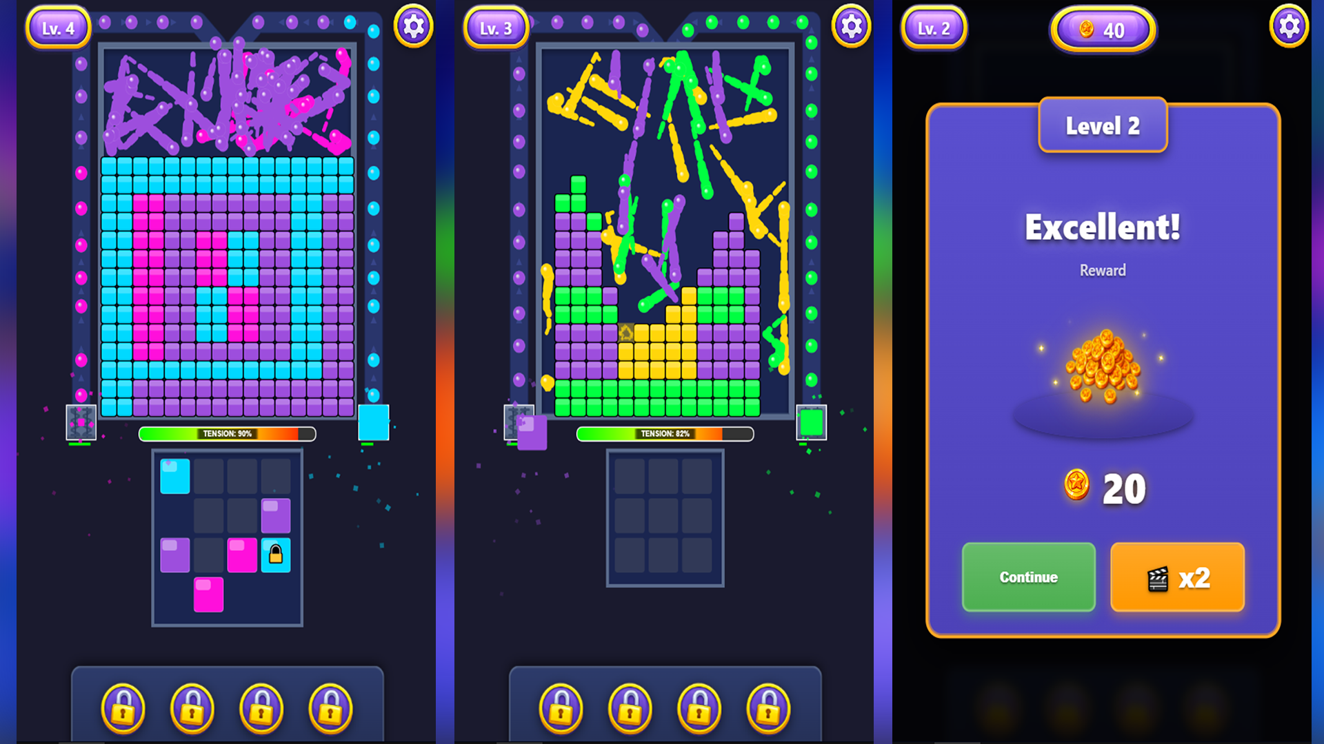 Bounce Blast is a Puzzle Balls and Blocks — screenshot 1