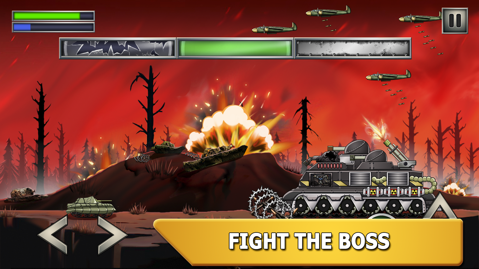 Tank Fury: Boss Battle 2D screenshot