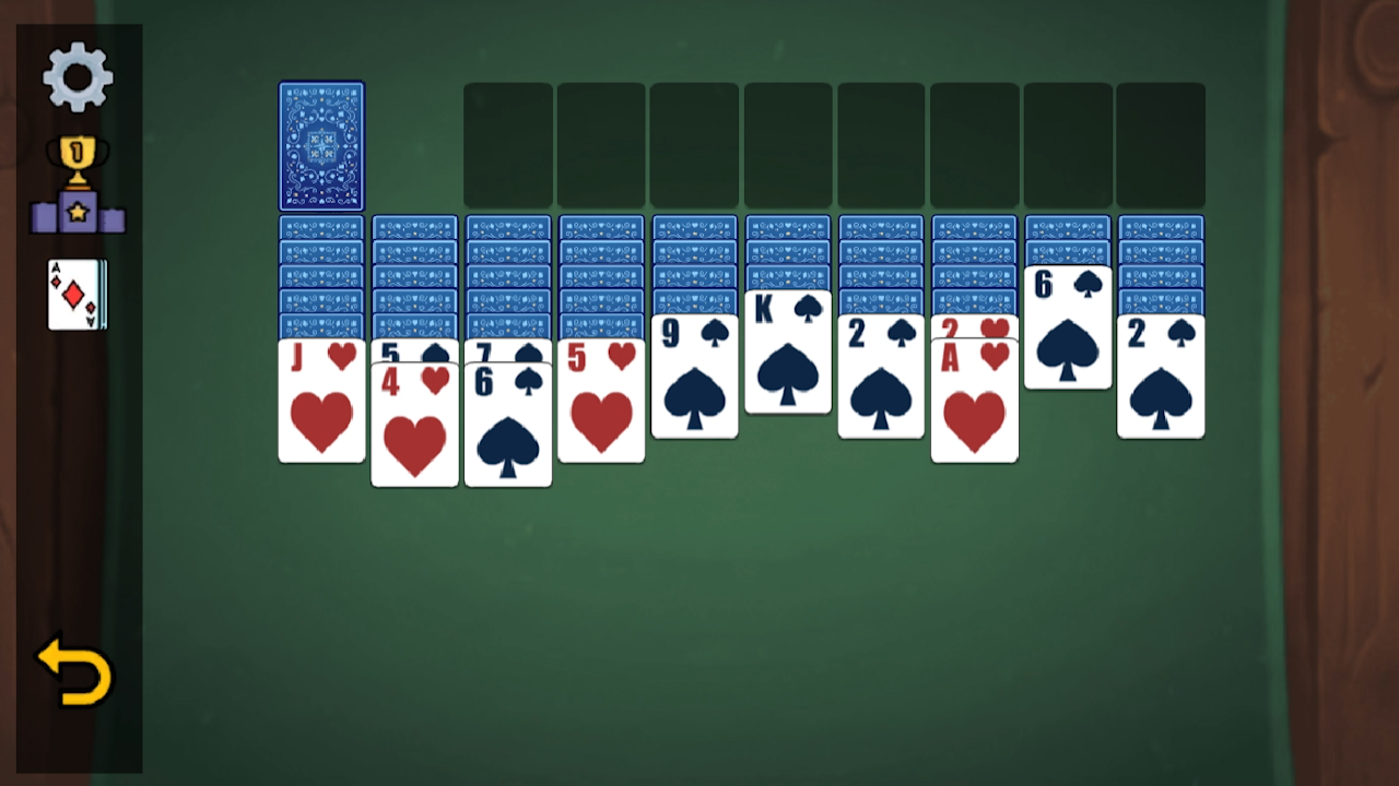 Spider Solitaire: Leader Battle (1, 2, 4 suits) — screenshot 2