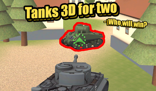 Tanks 3D for two - Who will win?  loading=