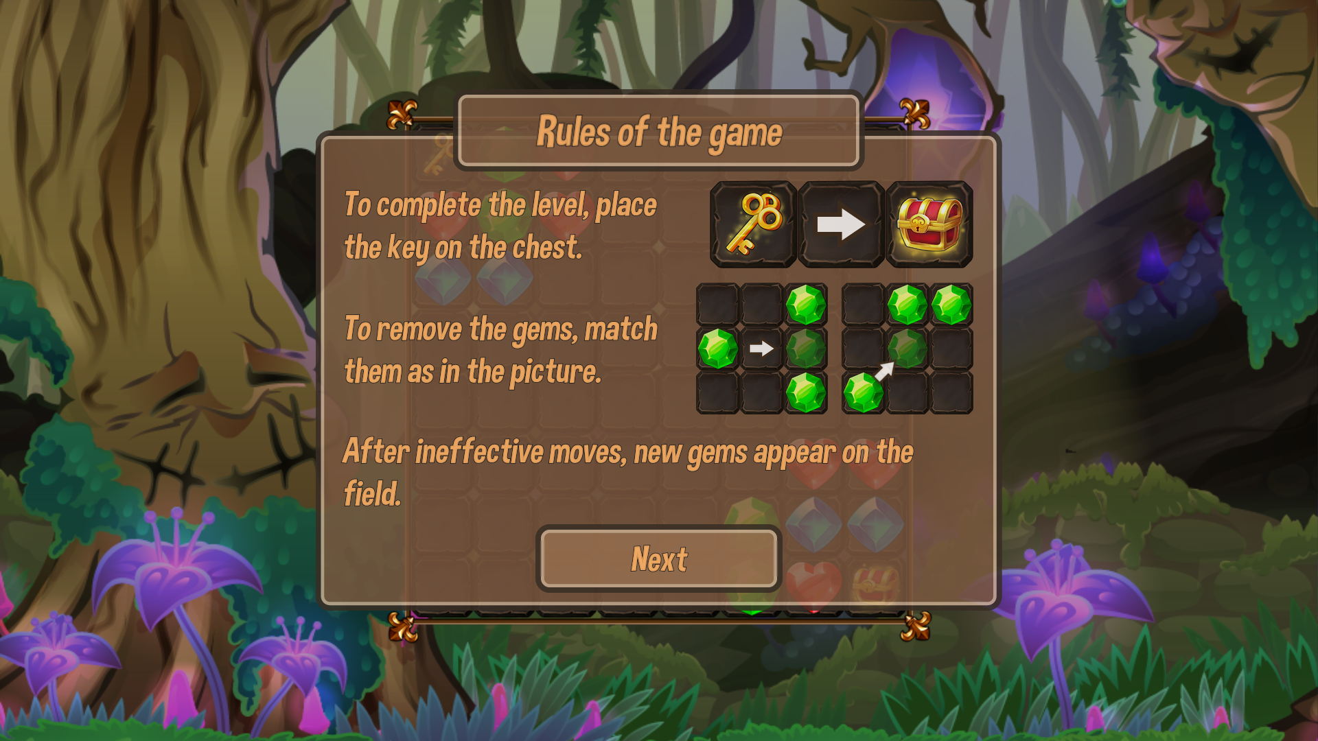 Gems: match 3 screenshot