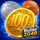 Ruble 2048: Merge Coins