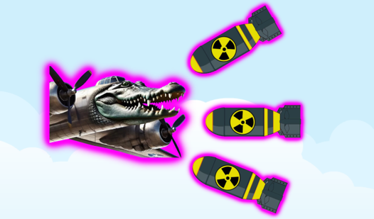 Bombardiro Crocodillo: Dodge the missiles!