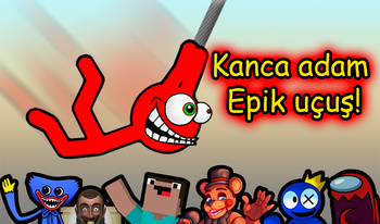 Kanca adam Epik uçuş!