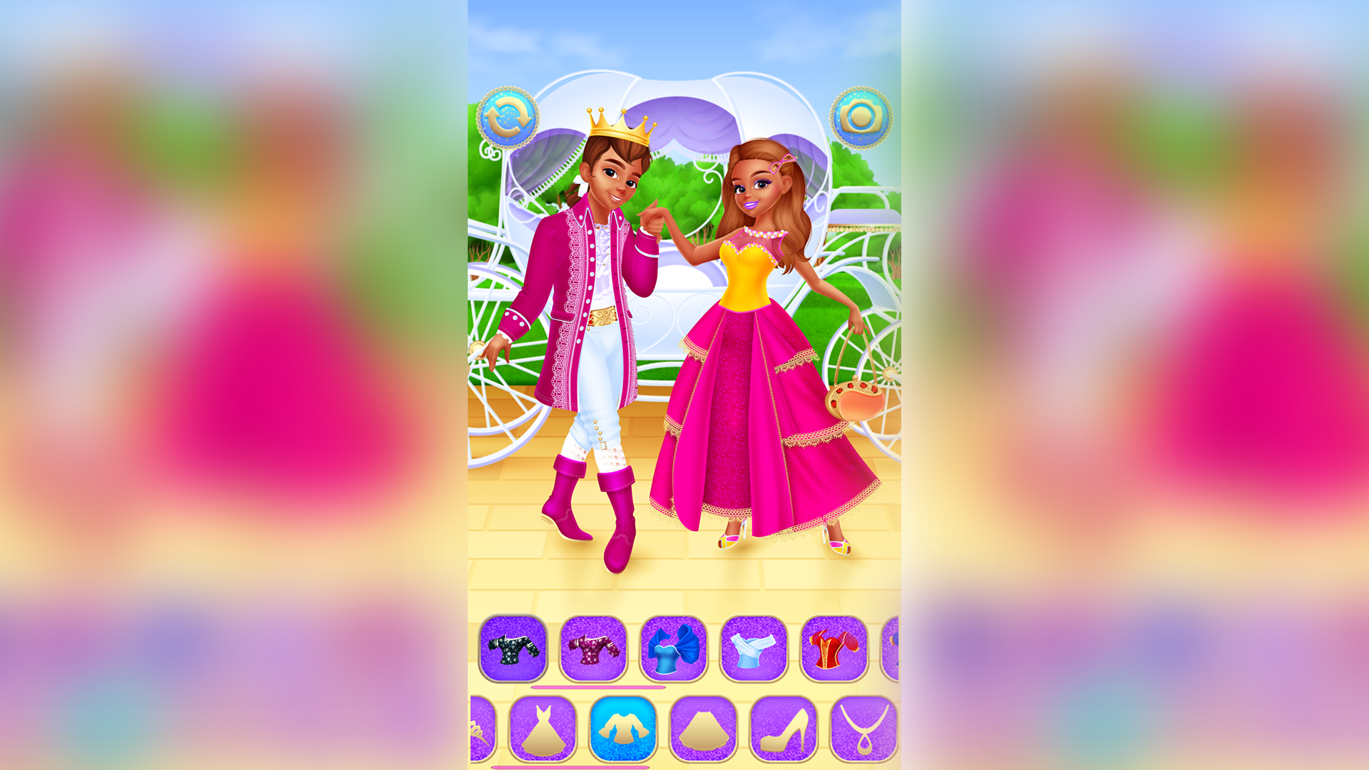Cinderella & Prince Dress Up screenshot