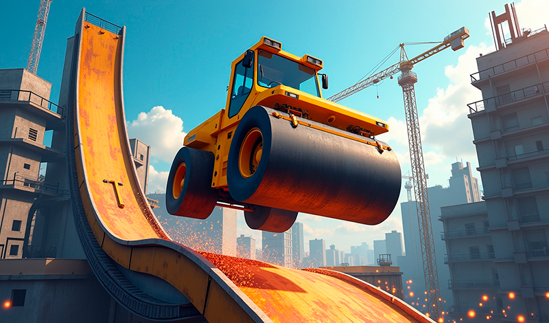 Construction Crash Jumping game cover