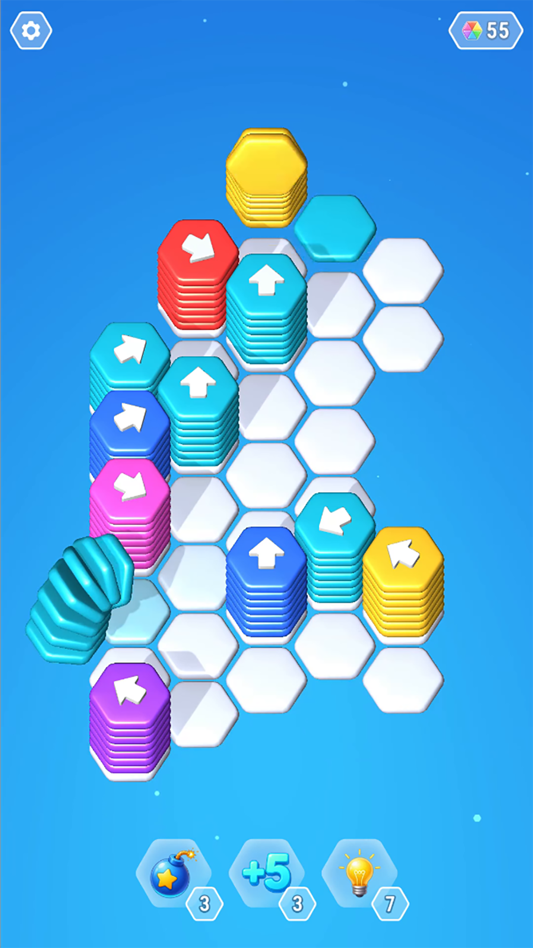 Hexa Arrows Puzzle screenshot 9