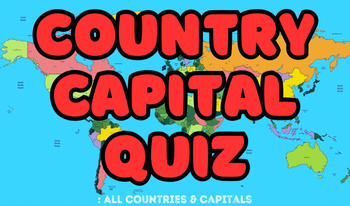 Country Capital Quiz: All Countries & Capitals