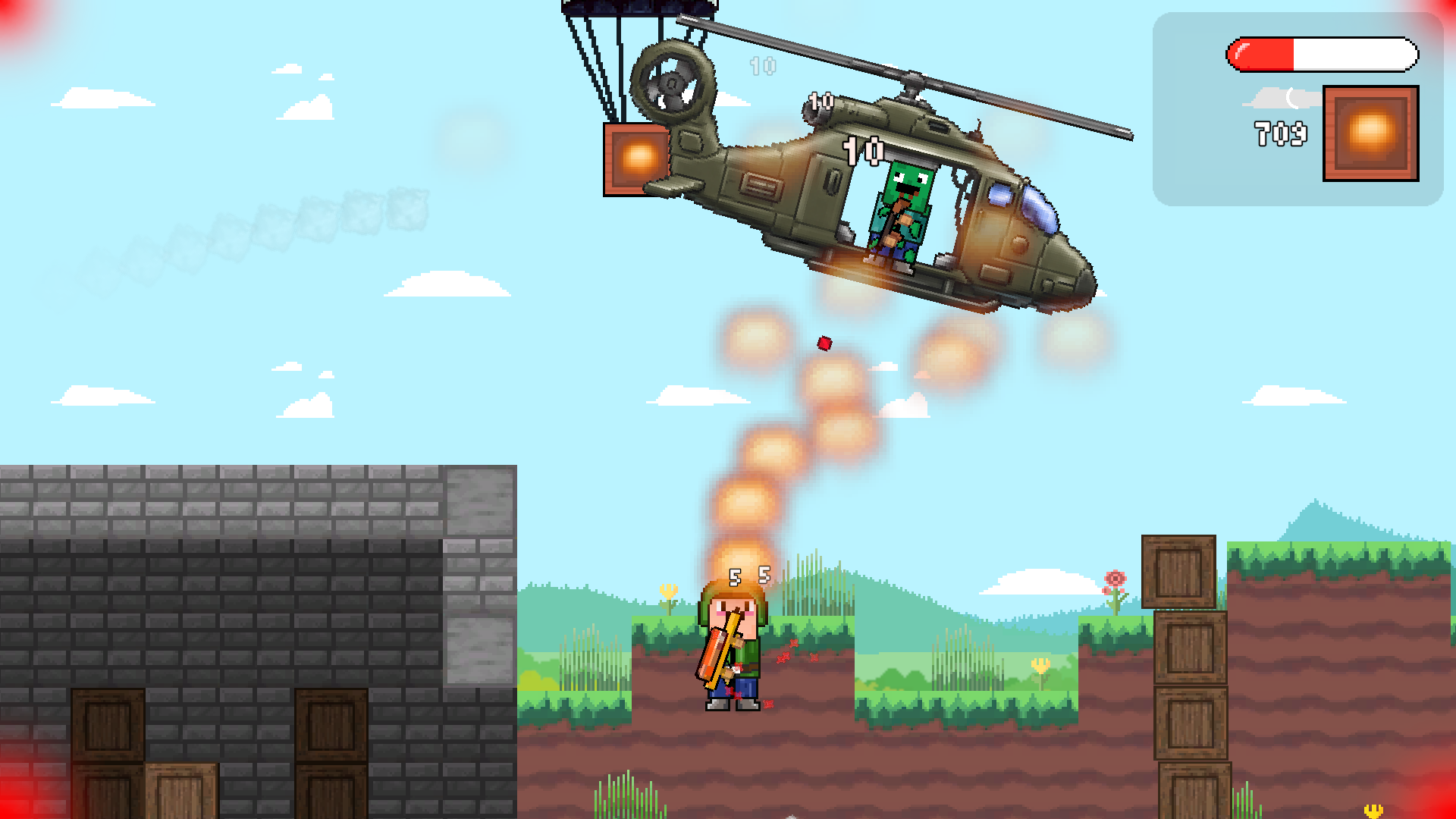 Нубик: Атака Вертолётов — screenshot 14