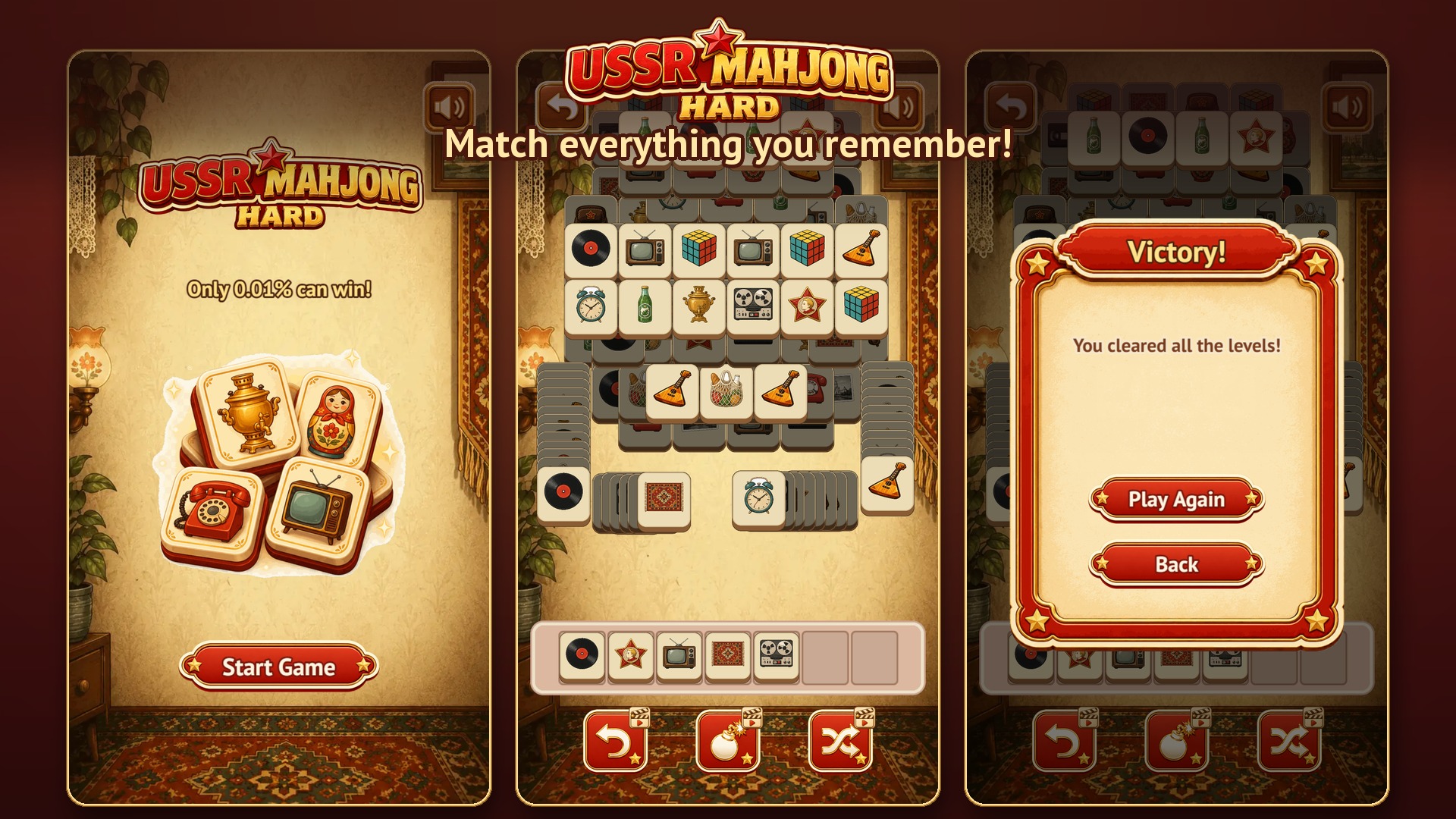 USSR Mahjong: Hard — screenshot 4