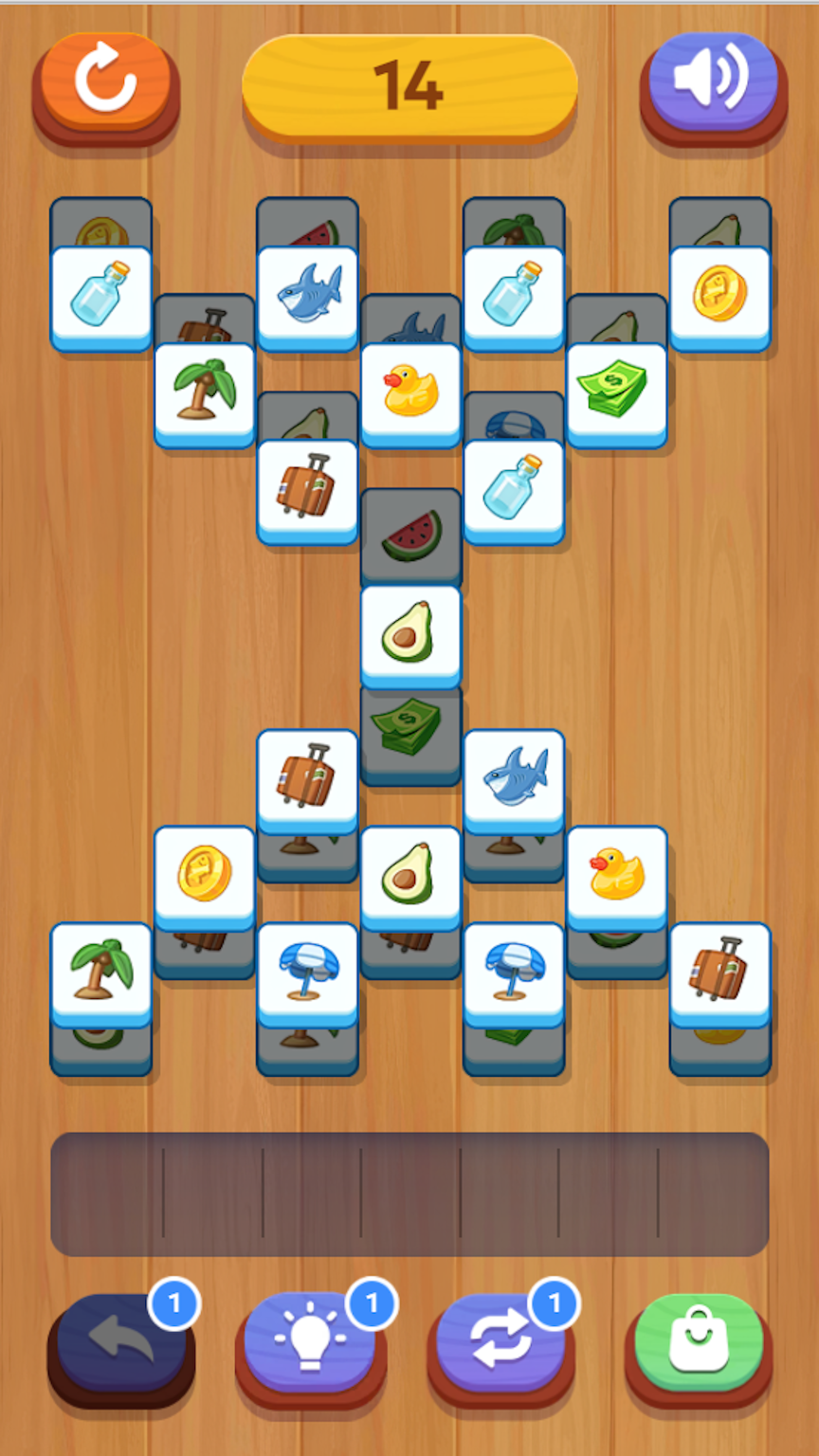 Mahjong: Collect three tiles in a row screenshot 4