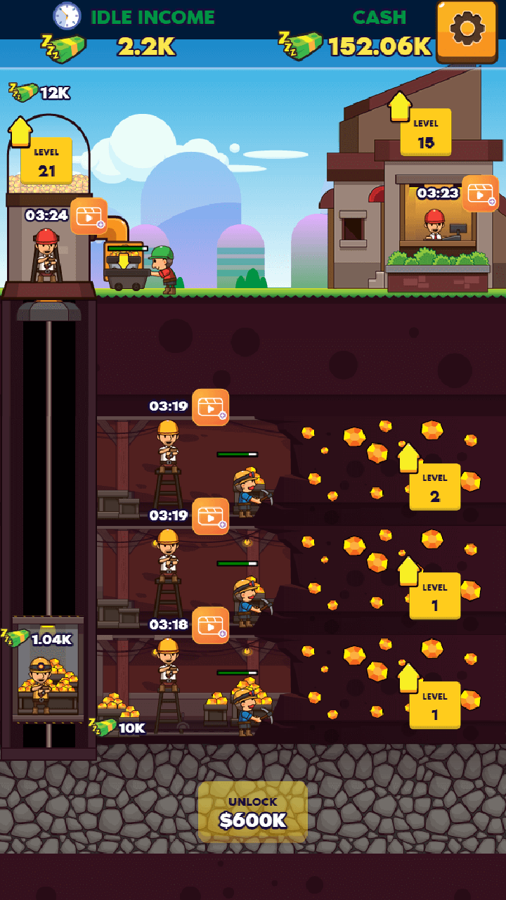 Idle Gold Miner screenshot 4