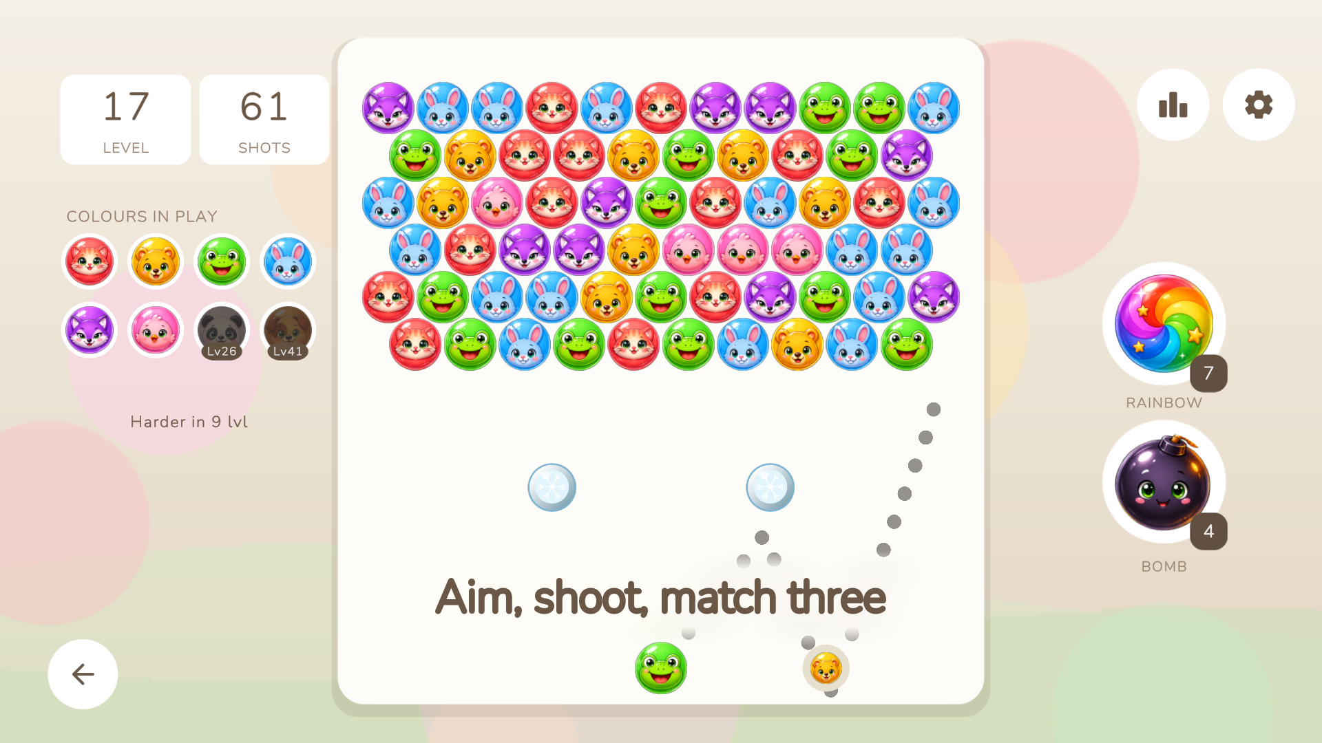 Bubble Shooter: Cozy Animals — screenshot 1