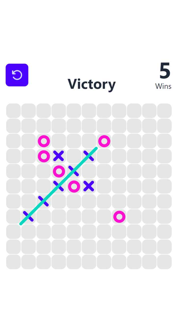 Tic-tac-toe with AI: Five in a Row screenshot 4