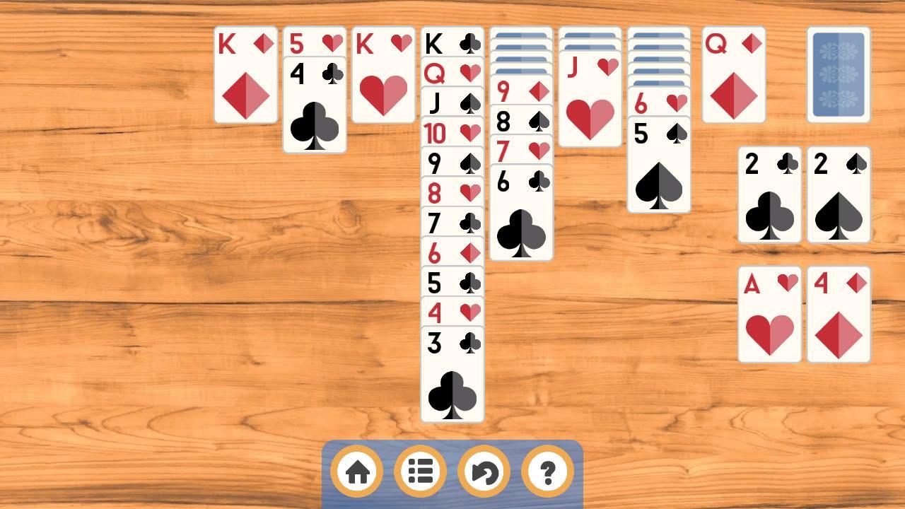 Klondike Solitaire: arrange the cards by suit screenshot
