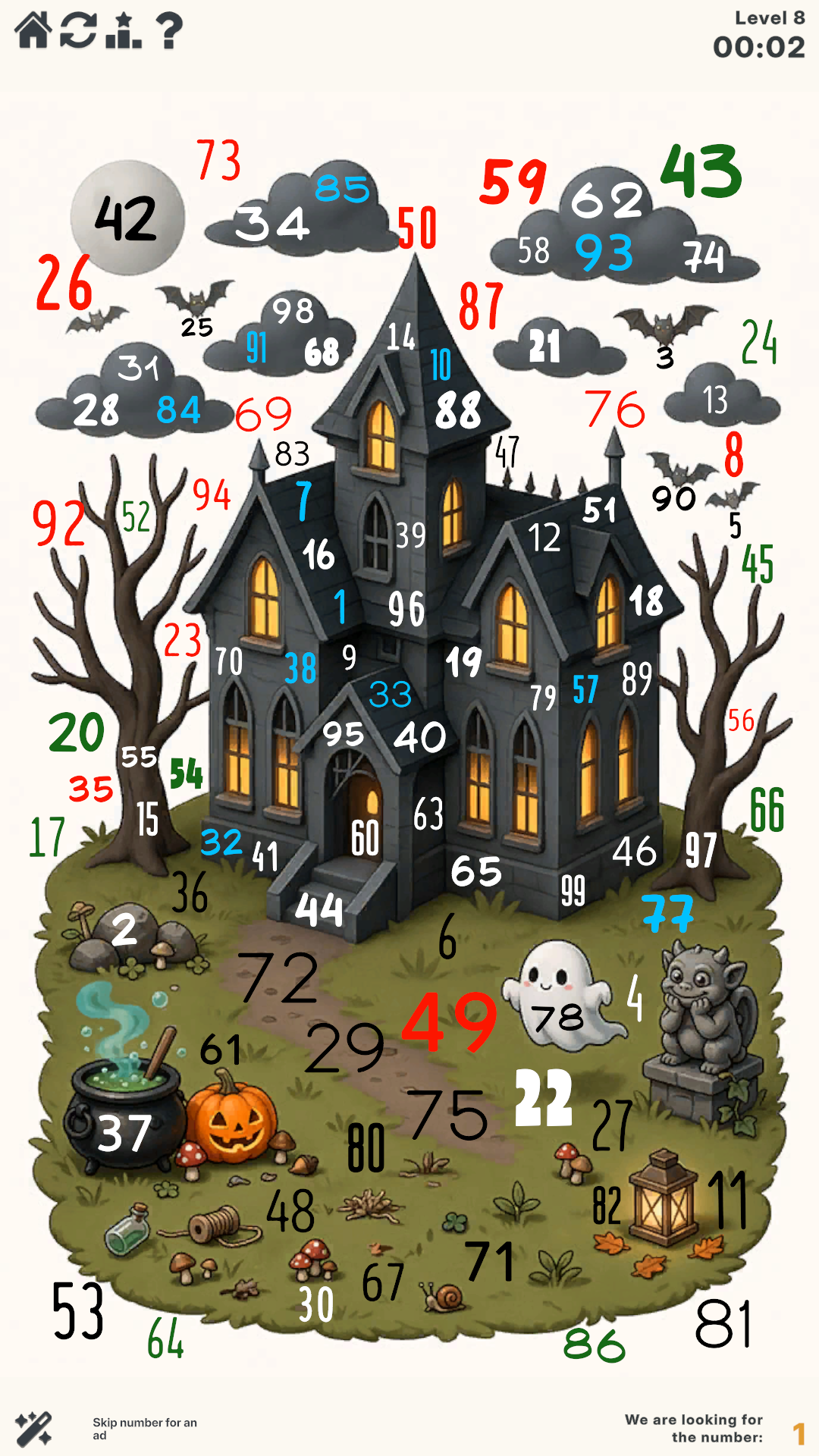 Find the Numbers from 1 to 99! screenshot 4