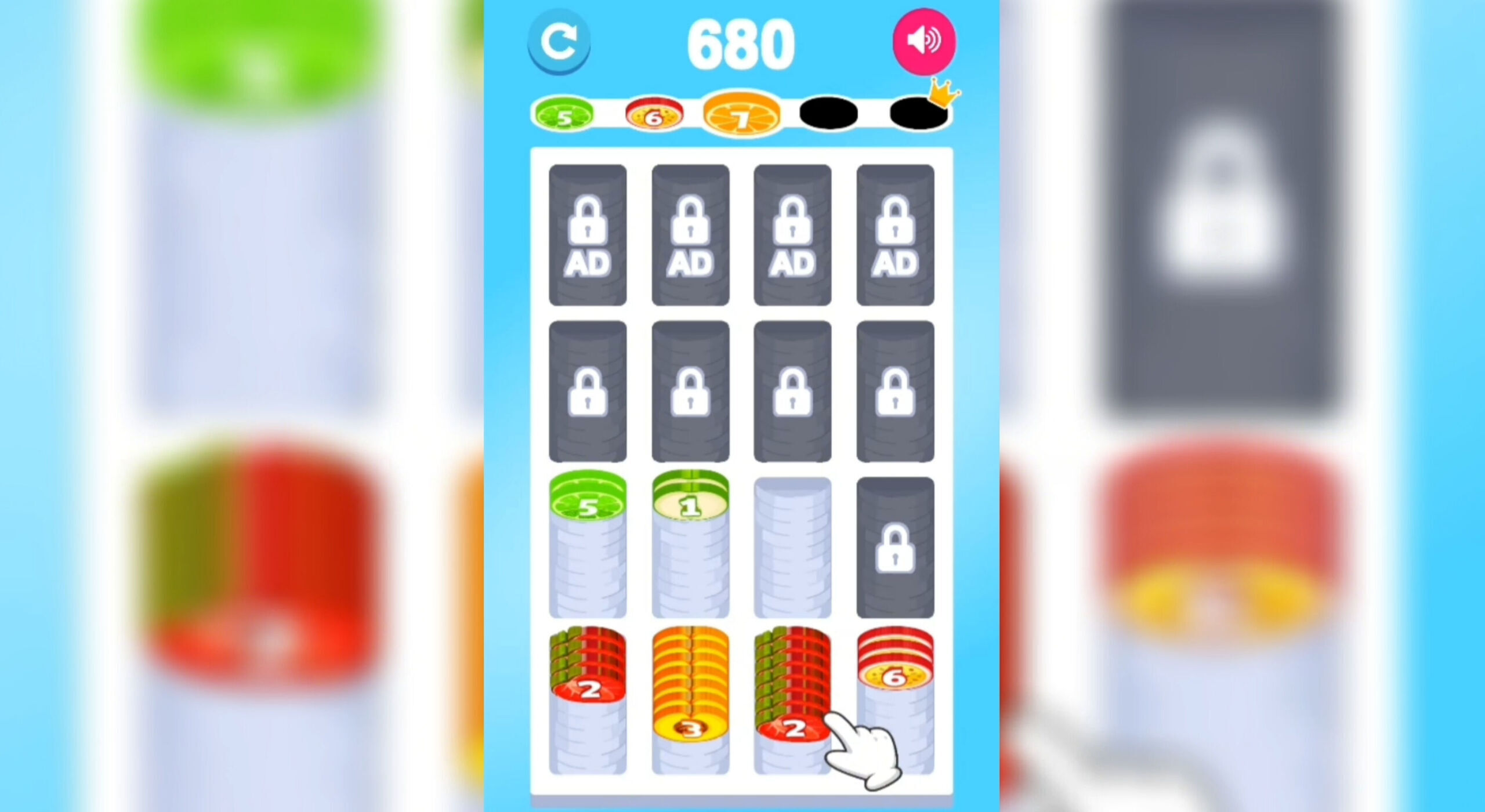 Sorting: Fruit Coins — screenshot 1