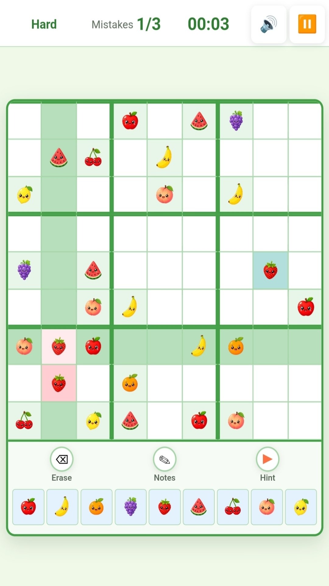 Fruit Sudoku screenshot 5